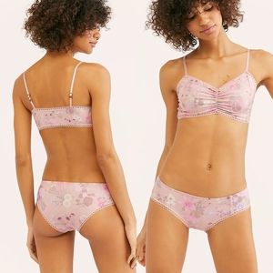 New spell designs wild bloom bralette bra blush M